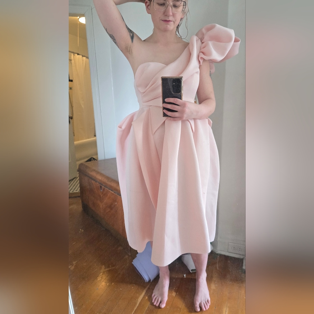 Elegant Pink Women's Dress